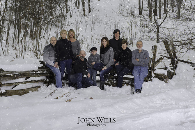 Winter Family Portrait Sessions in Guelph